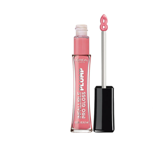 L'Oreal Paris Infallible Pro Gloss Plump Lip Gloss with Hyaluronic Acid, 602 Sheer Blossom