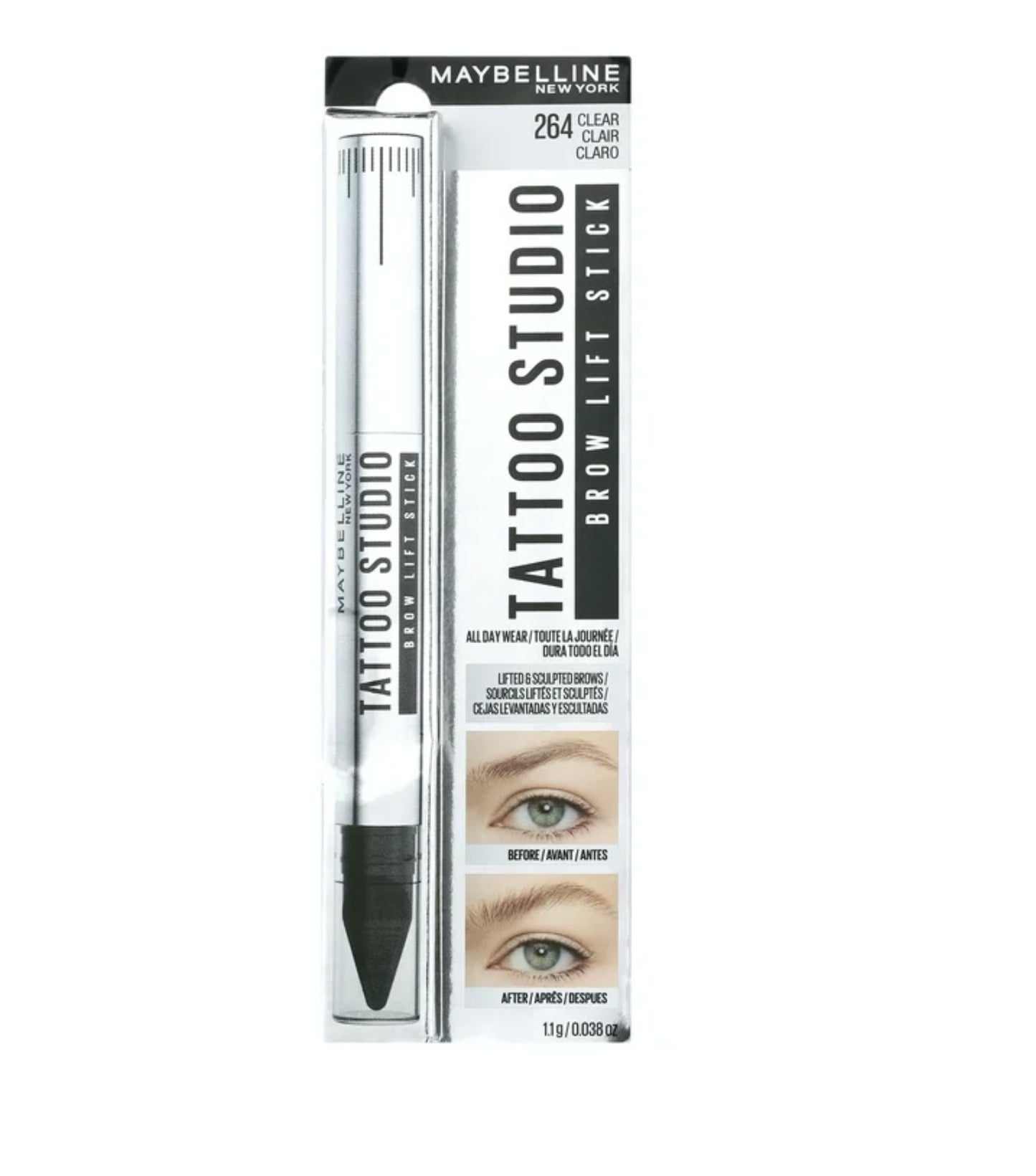 Maybelline Tattoo Studio Brow Lift Stick, Clear