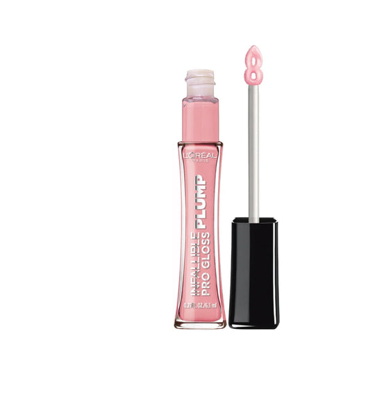 L'Oreal Paris Infallible Pro Gloss Plump Lip Gloss with Hyaluronic Acid, 601 Rosy Flush