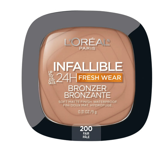 L'Oreal Paris Infallible Up to 24H Fresh Wear Soft Matte Bronzer 200 Fair Pale