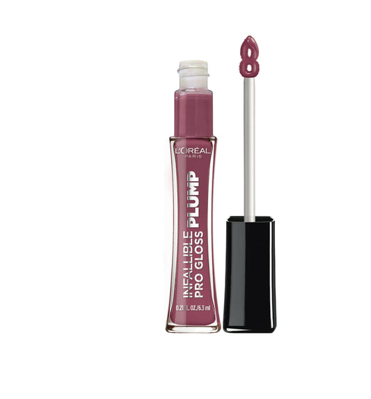 L'Oreal Paris Infallible Pro Gloss Plump Lip Gloss with Hyaluronic Acid, 608 True Berry